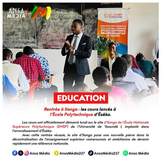 Rentrée à Ilanga : les cours lancés à l’École Polytechnique d’Éséka.