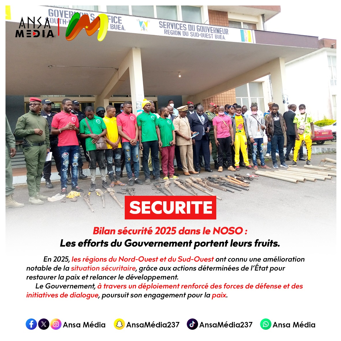 Bilan sécurité 2025 dans le NOSO.