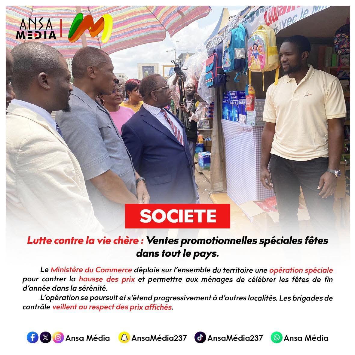 Ventes promotionnelles spéciales fêtes dans tout le pays.