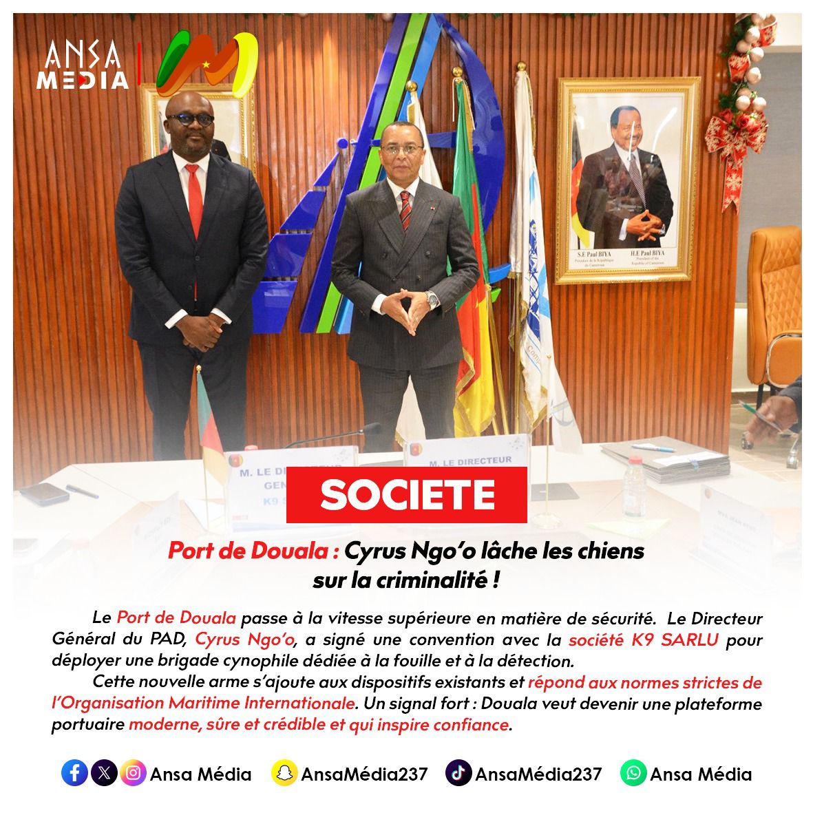 Port de Douala : Cyrus Ngo’o lâche les chiens sur la criminalité !