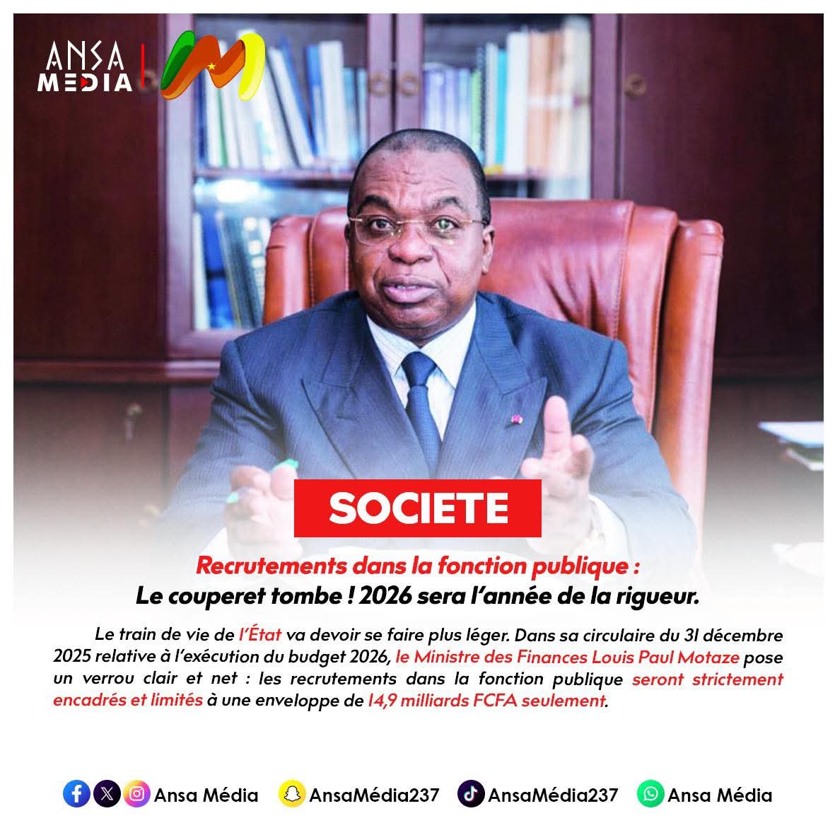 Recrutements dans la fonction publique