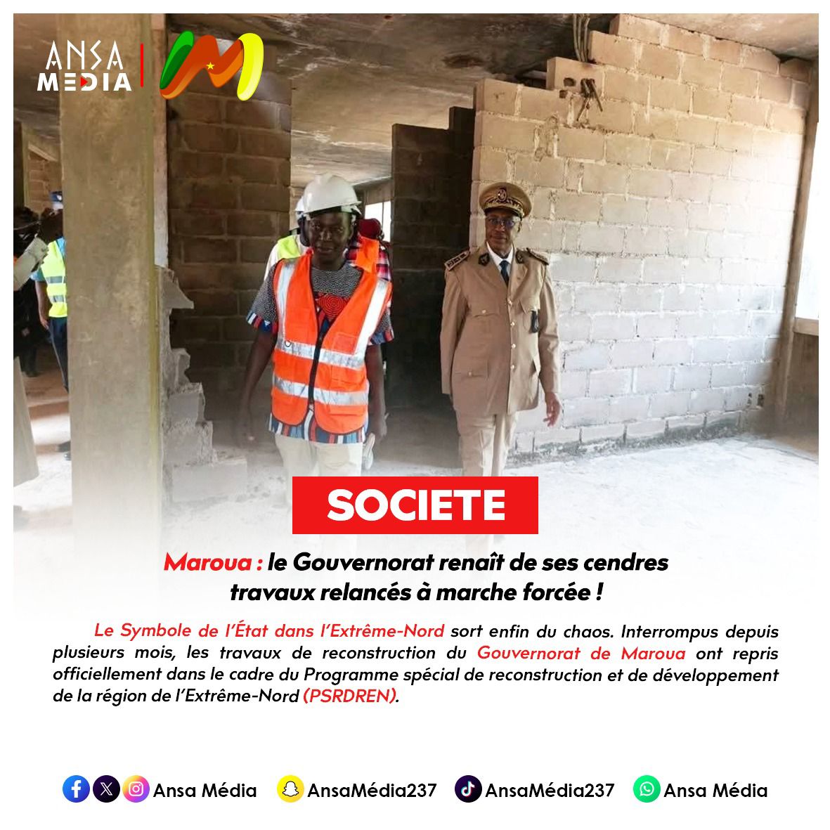 Le gouvernorat renaît de ses cendres – Travaux relancés à marche forcée !