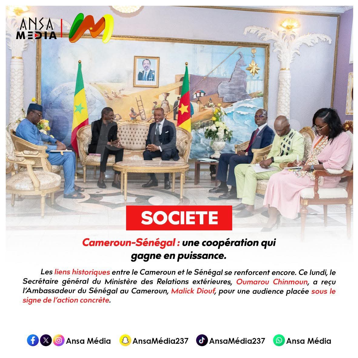 Cameroun-Sénégal : une coopération qui gagne en puissance