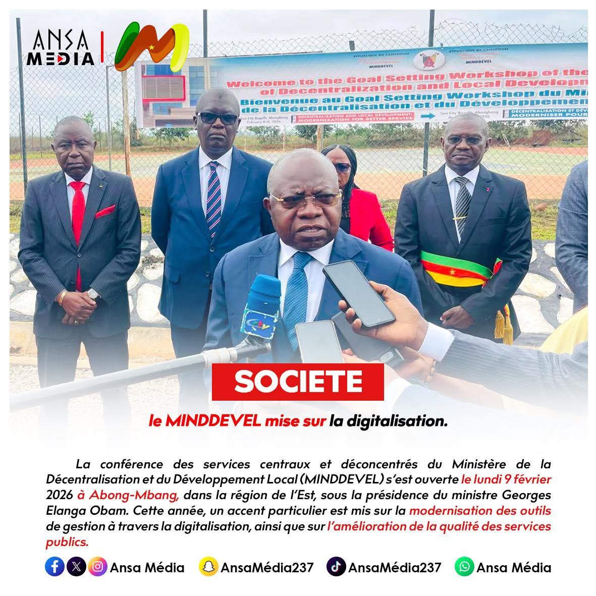 Décentralisation et développement local : le MINDDEVEL mise sur la digitalisation.