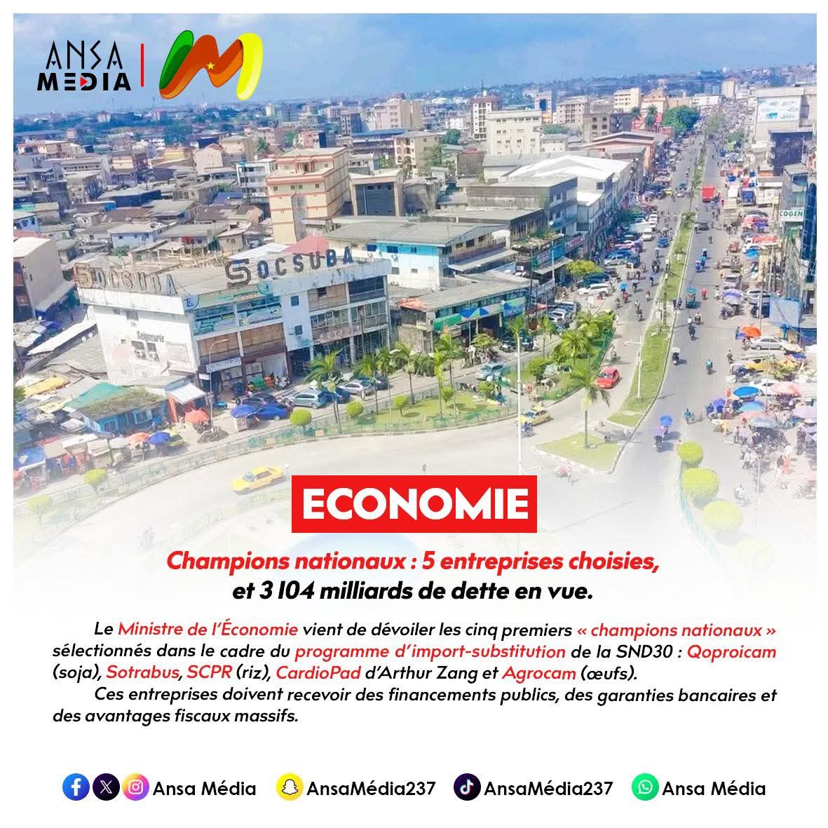 5 entreprises choisies et 3 104 milliards de dette en vue.