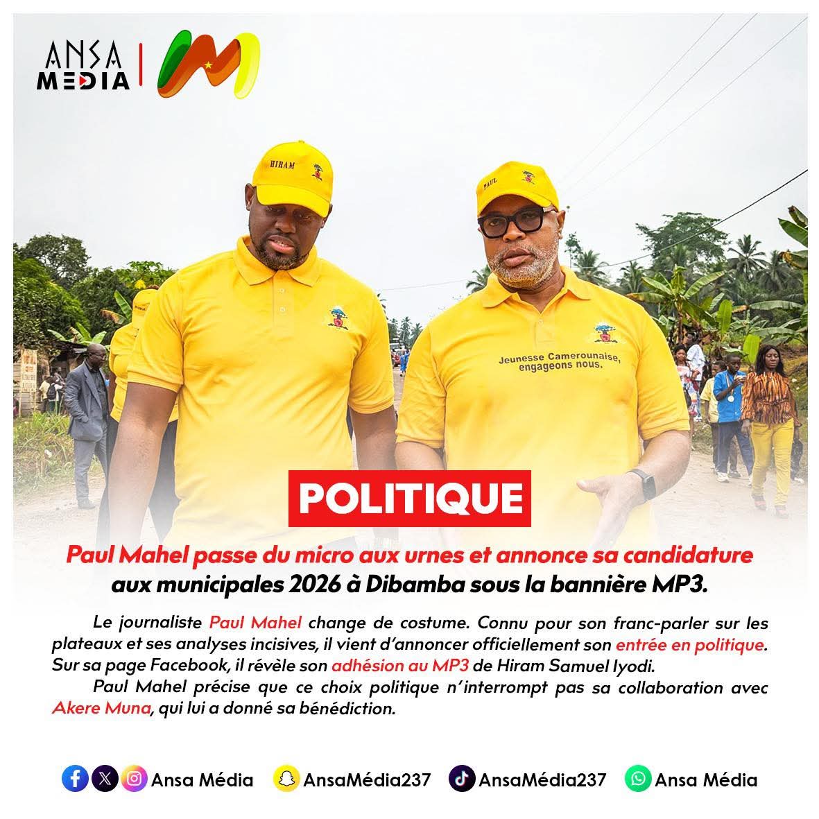 Paul Mahel annonce sa candidature aux municipales.