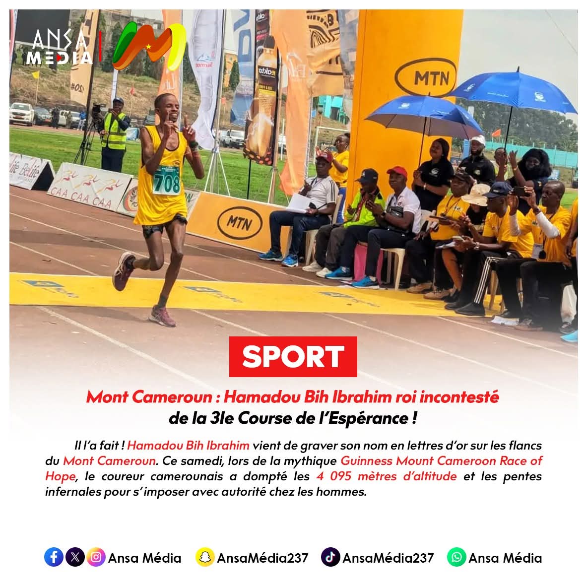 Hamadou Bih Ibrahim roi incontesté de la 31e Course de l’Espérance !