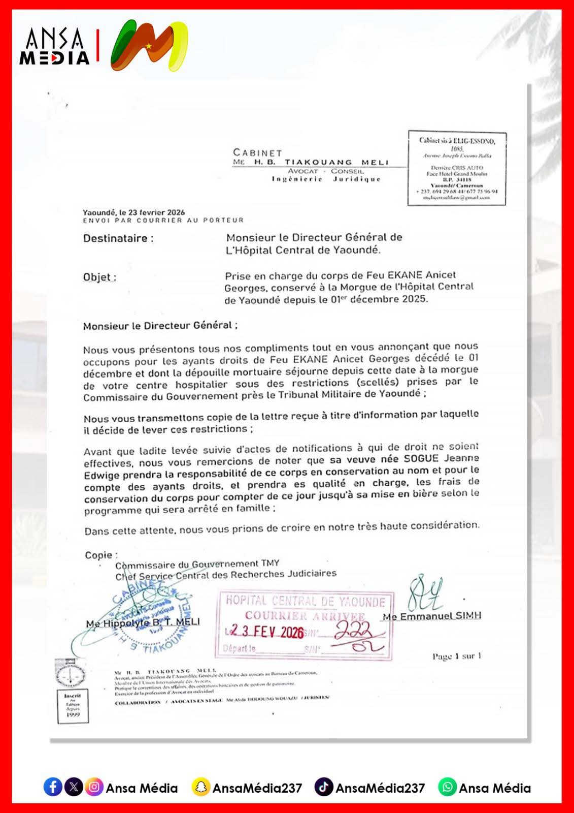 Affaire Anicet Ekane