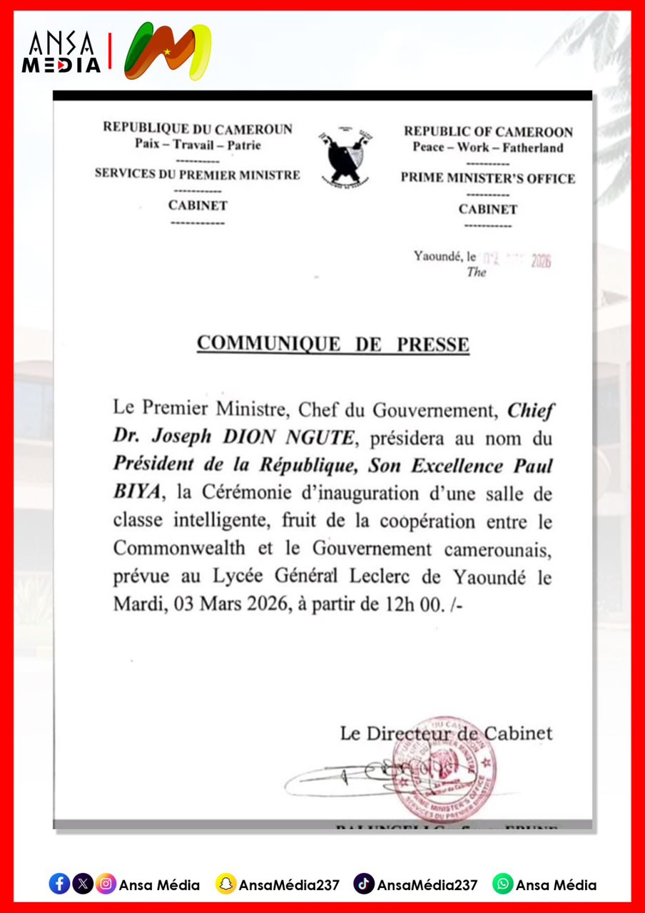 COMMUNIQUÉ
