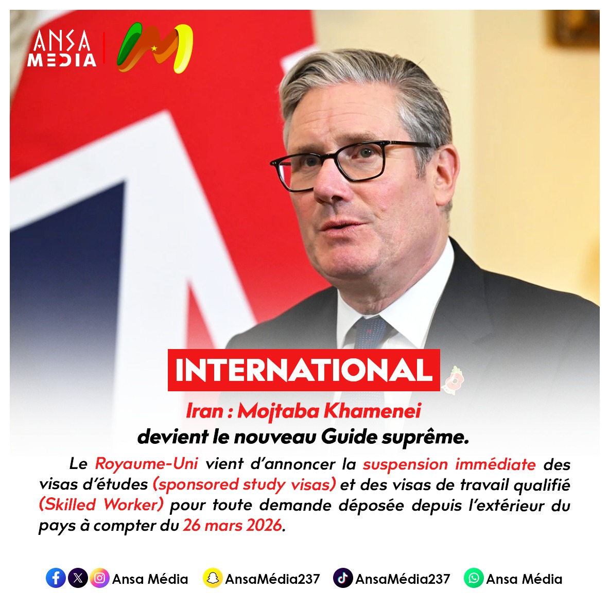 Visas étudiants et travail bloqués pour les Camerounais à partir du 26 mars 2026