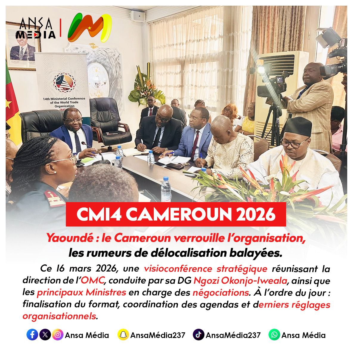 Le Cameroun verrouille l’organisation, les rumeurs de délocalisation balayées.