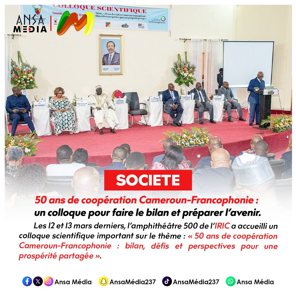 50 ans de coopération Cameroun-Francophonie