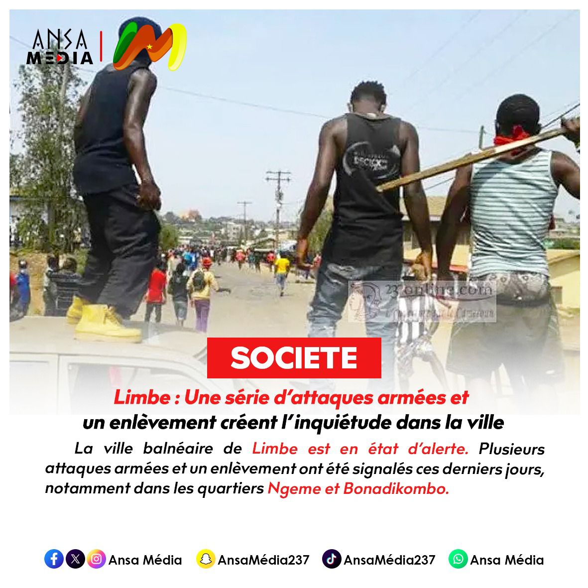 une série d’attaques armées et un enlèvement créent l’inquiétude dans la ville.