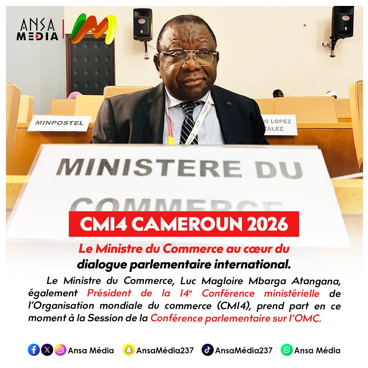 Le Ministre du Commerce au cœur du dialogue parlementaire international.