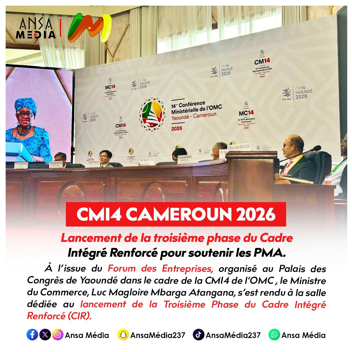 Lancement de la troisième phase du Cadre Intégré Renforcé pour soutenir les PMA.