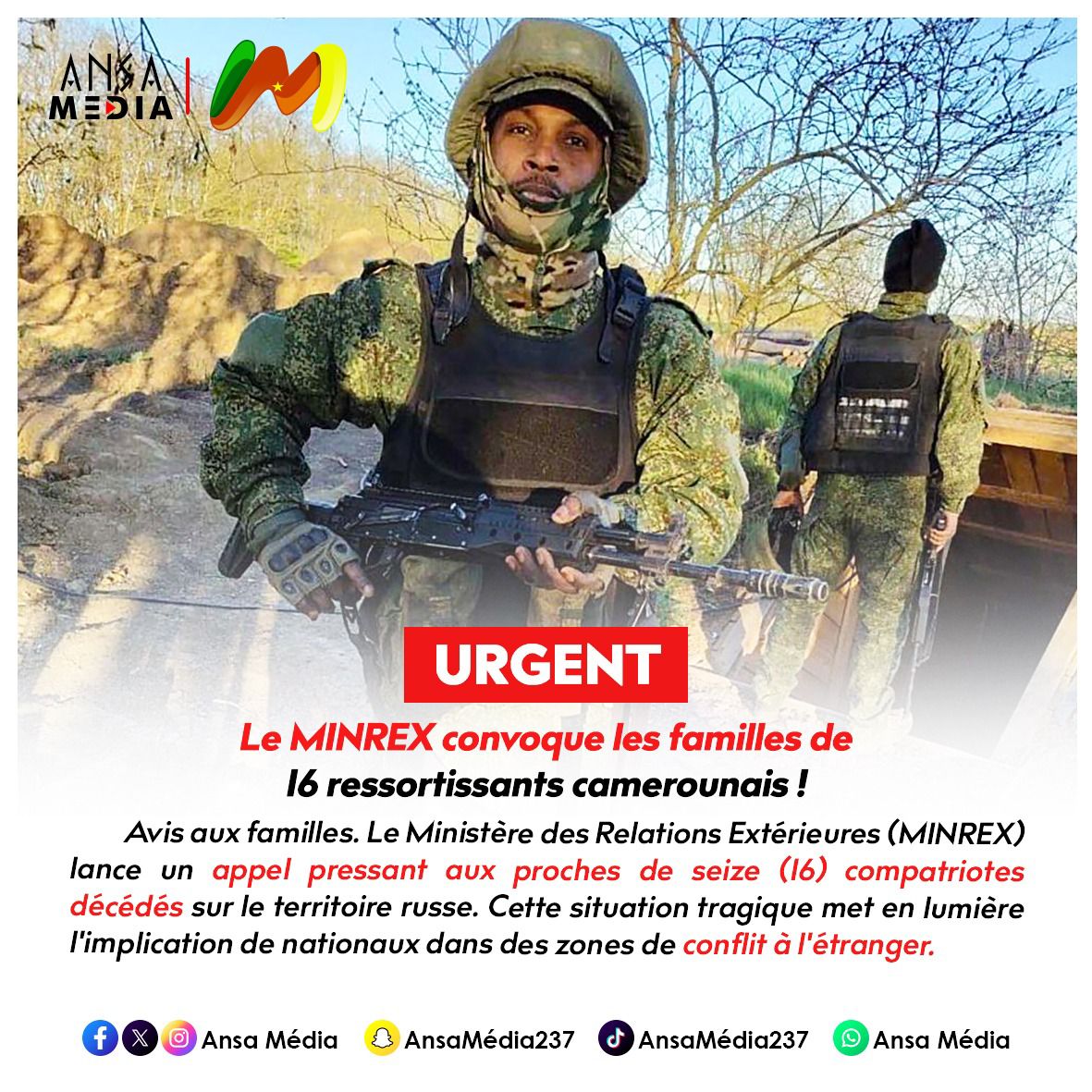 Le MINREX convoque les familles de 16 ressortissants camerounais !