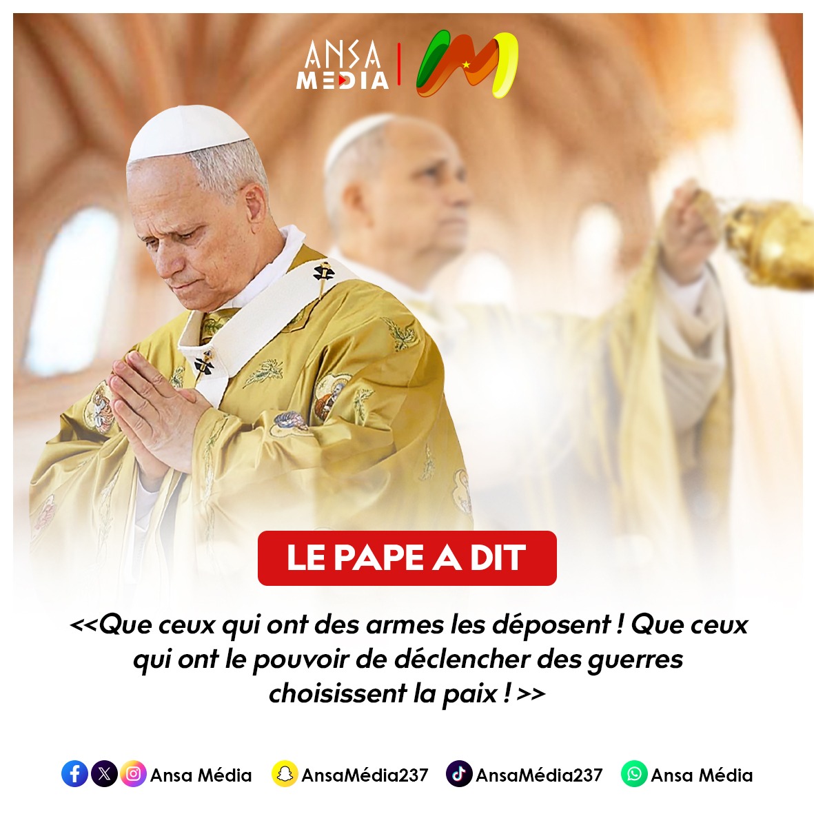 Le cri pour la PAIX !