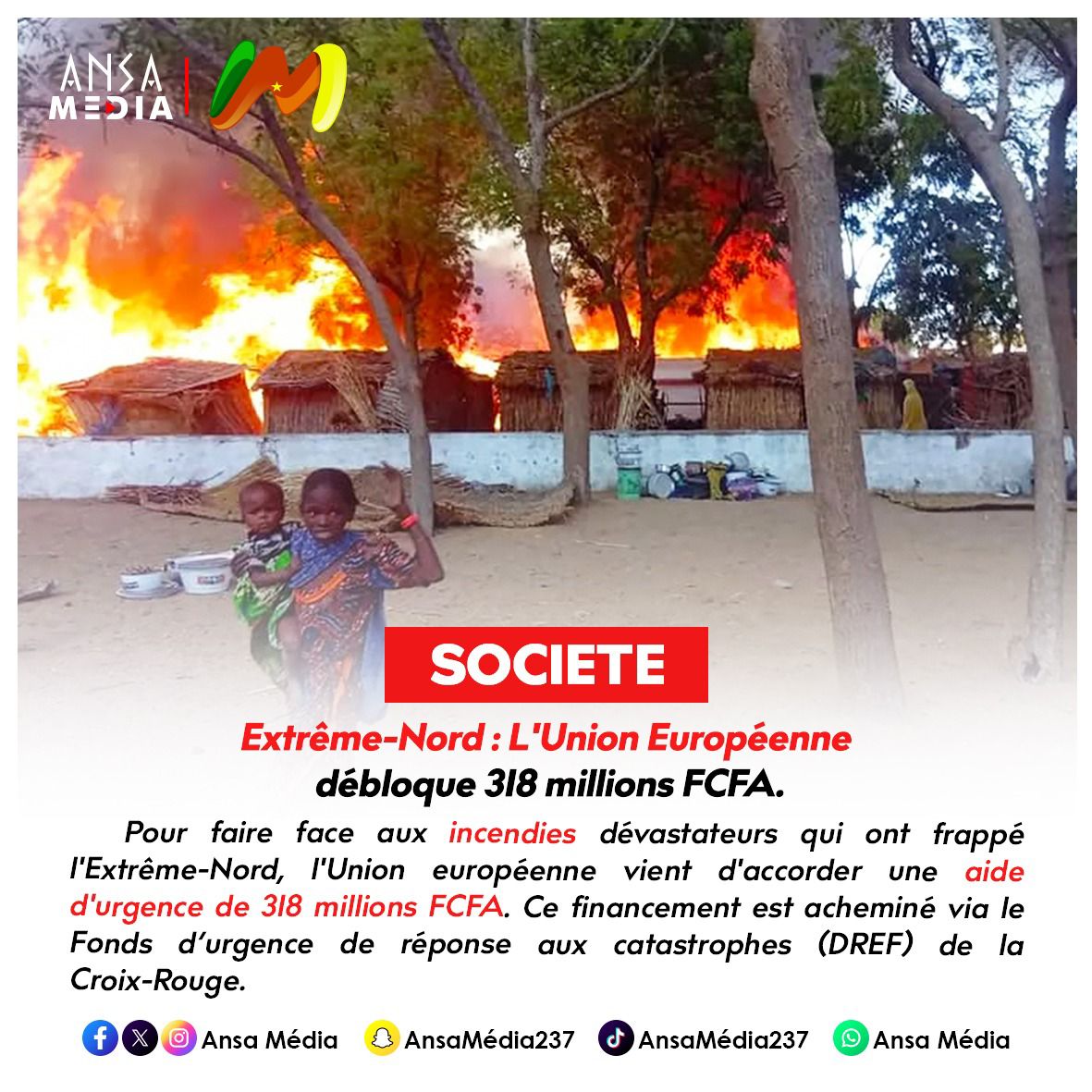 Extrême-Nord : L'Union Européenne débloque 318 millions FCFA !