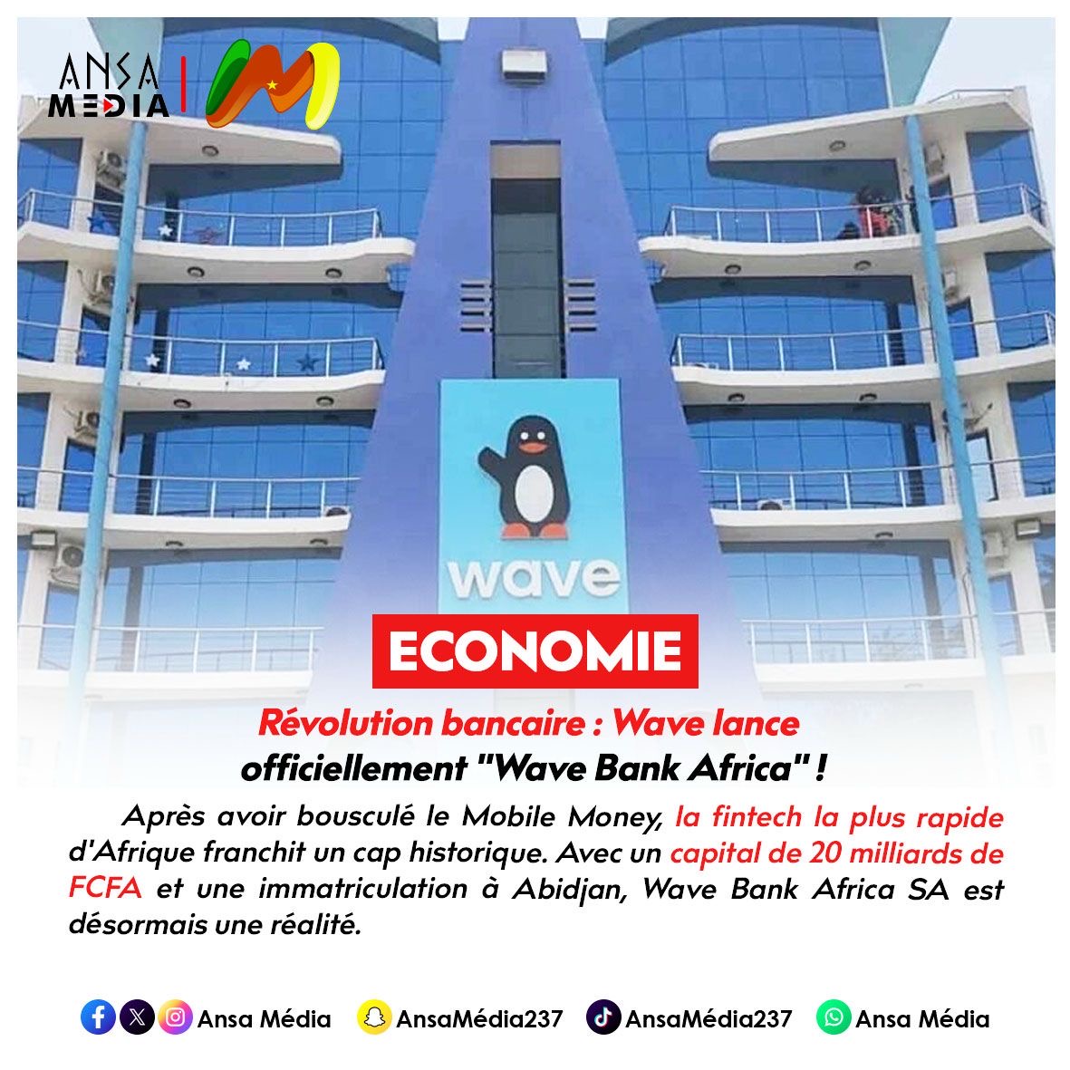 Révolution bancaire : Wave lance officiellement "Wave Bank Africa" !