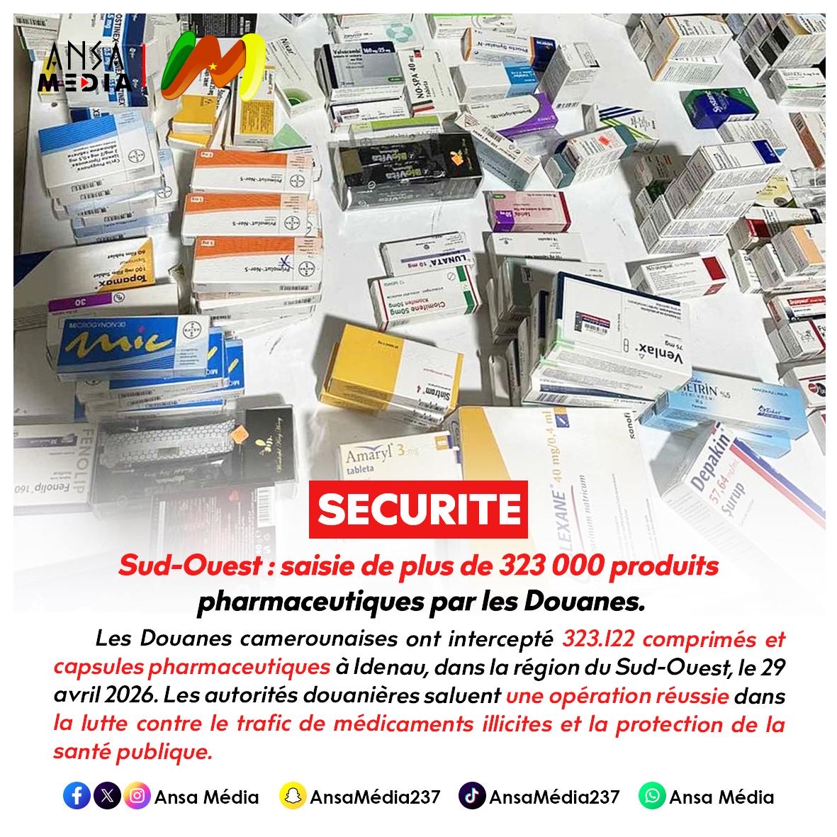 Sud-Ouest : saisie de plus de 323 000 produits pharmaceutiques par les Douanes.