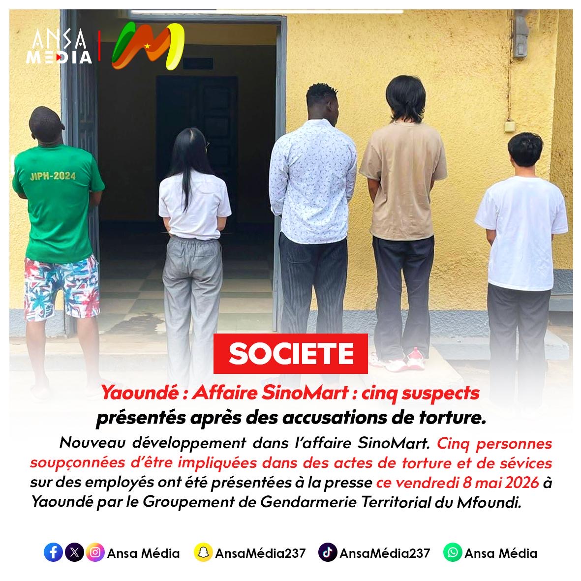 Yaoundé : Affaire SinoMart : cinq suspects présentés après des accusations de torture.