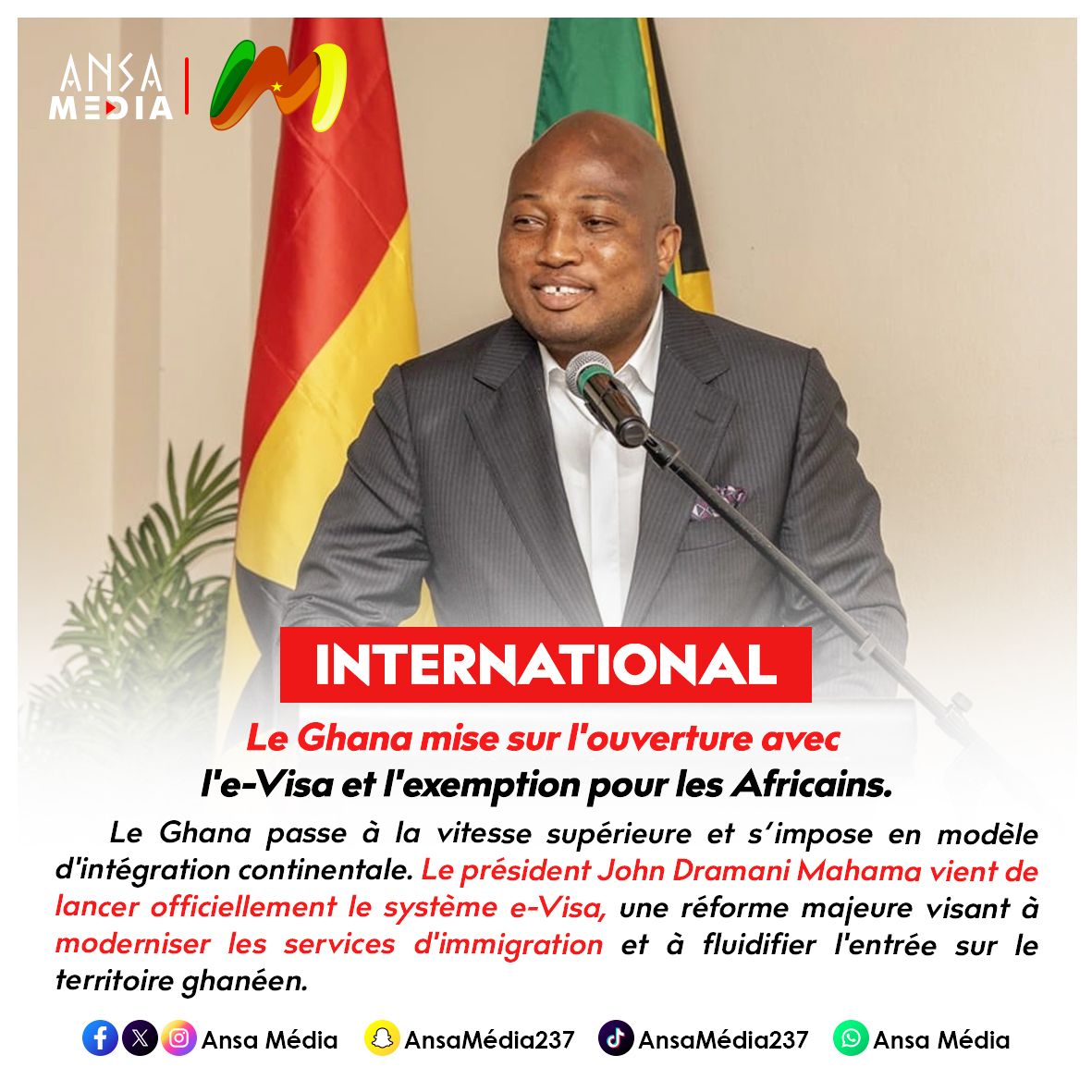Le Ghana mise sur l'ouverture avec l'e-Visa et l'exemption pour les Africains.
