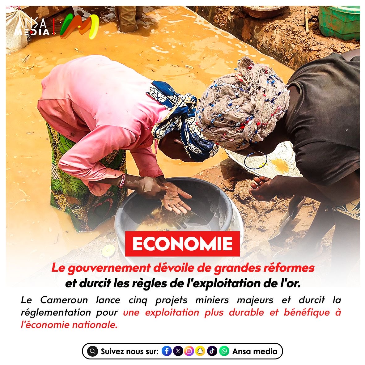 Le gouvernement dévoile de grandes réformes et durcit les règles de l'exploitation de l'or.