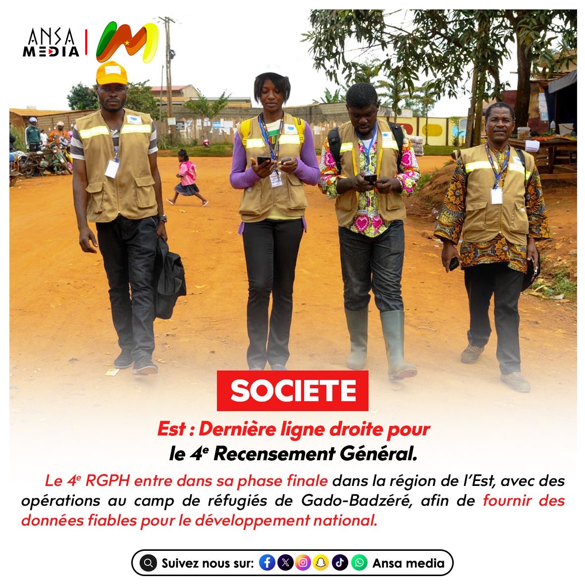 Région de l'Est : Dernière ligne droite pour le 4ᵉ Recensement Général.