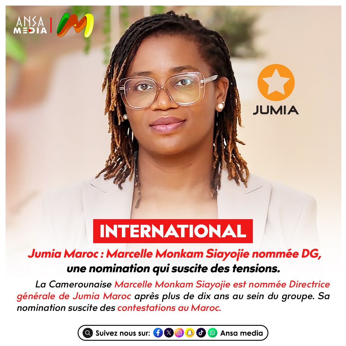 La Camerounaise Marcelle Monkam Siayojie nommée DG, une nomination qui suscite des tensions.
