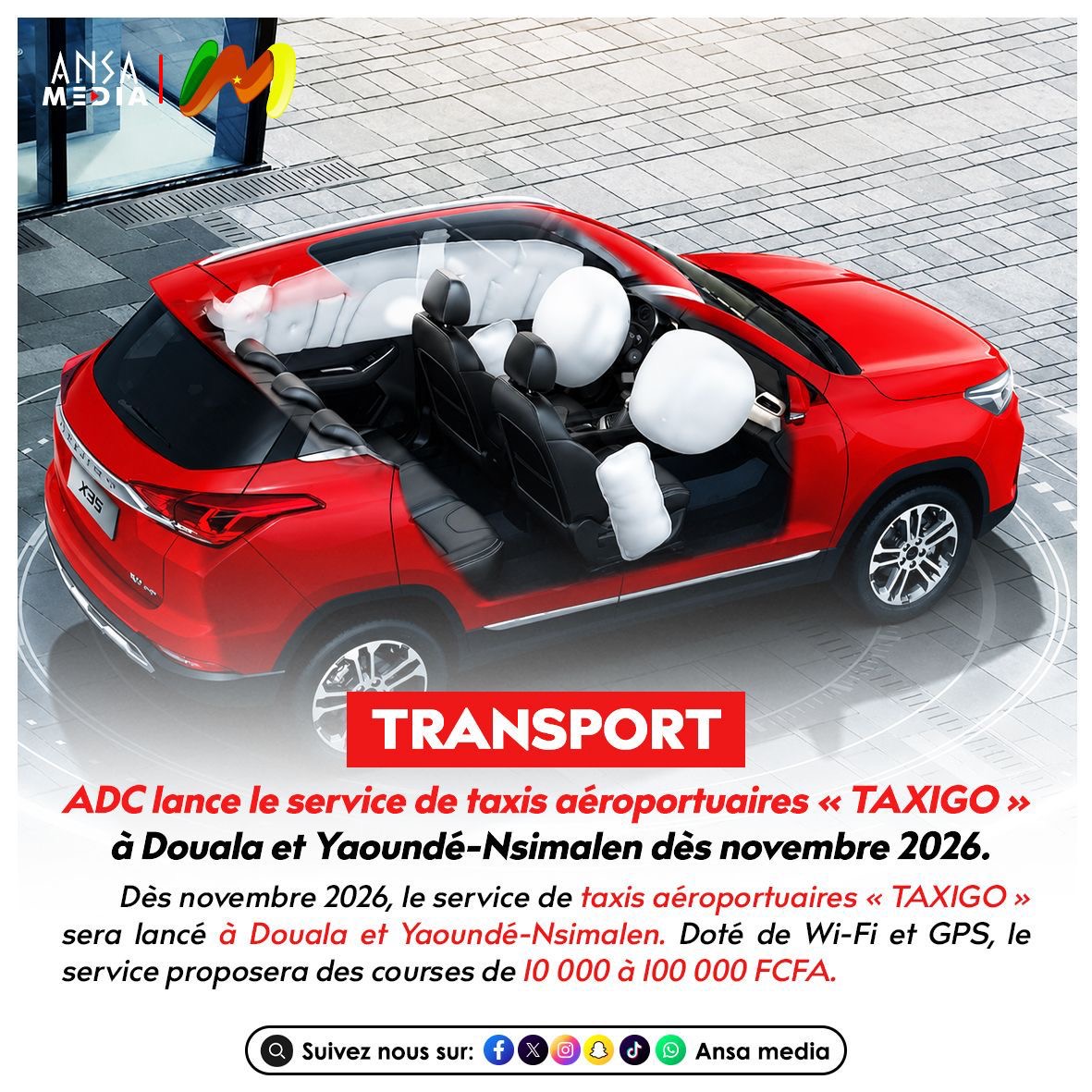 ADC lance le service de taxis aéroportuaires « TAXIGO »