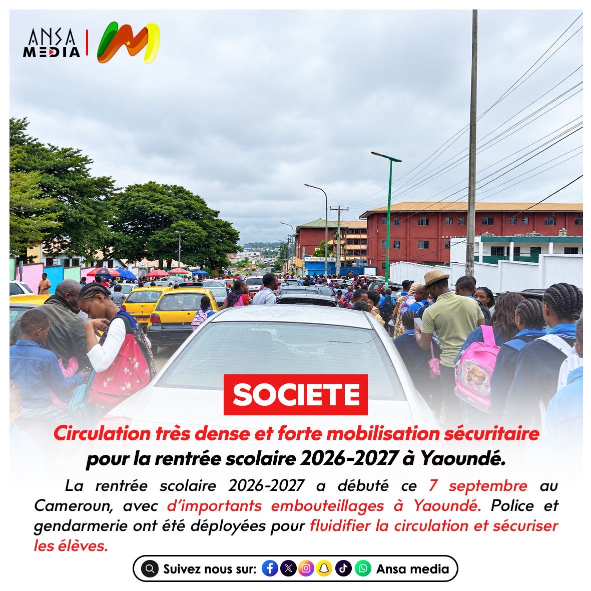 Circulation très dense et forte mobilisation sécuritaire pour la rentrée