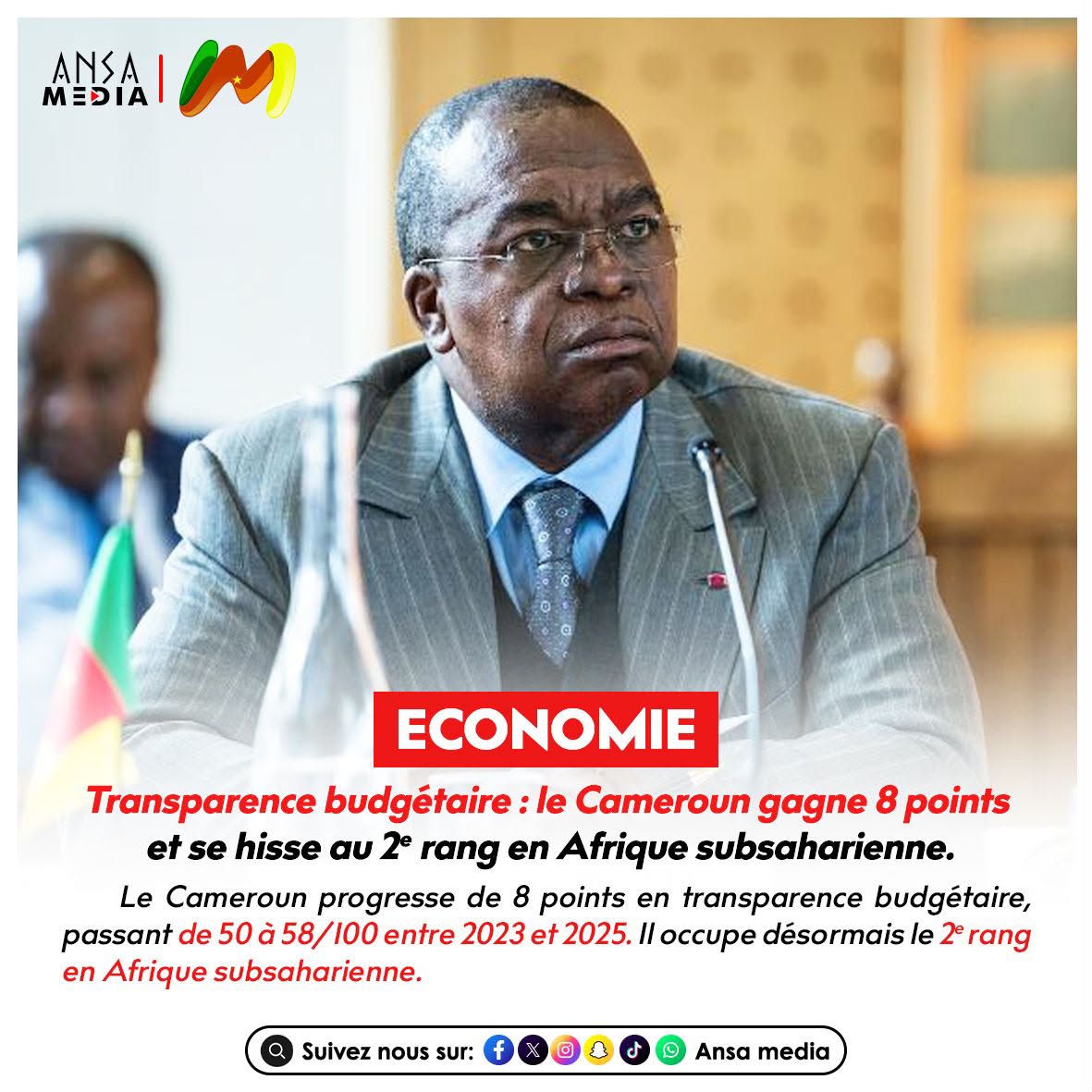 le Cameroun gagne 8 points et se hisse au 2ᵉ rang en Afrique subsaharienne.
