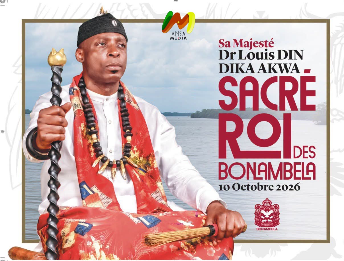Sa Majesté Dr Louis Din Dika Akwa officiellement sacré Roi des Bonambela.